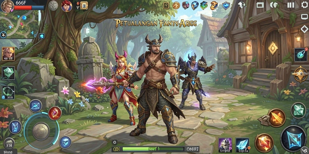 Tampilan menakjubkan dari gameplay ARPG yang seru dan dinamis.