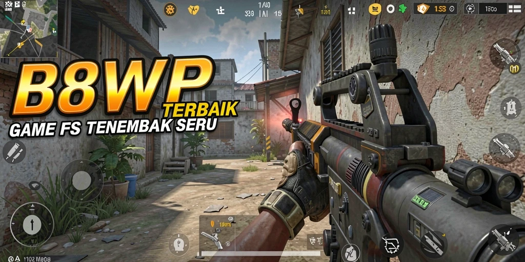 Tangkapan layar B8VIP menunjukkan aksi tembak-menembak yang seru dalam game FPS.