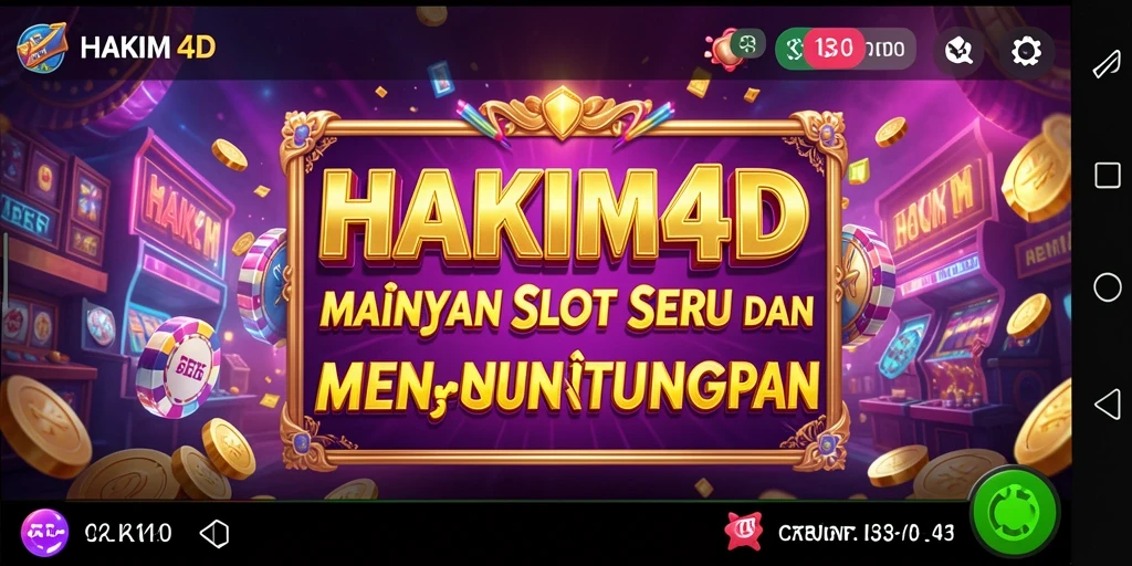 Tampilan gameplay seru HAKIM4D dengan tema dan fitur menarik.