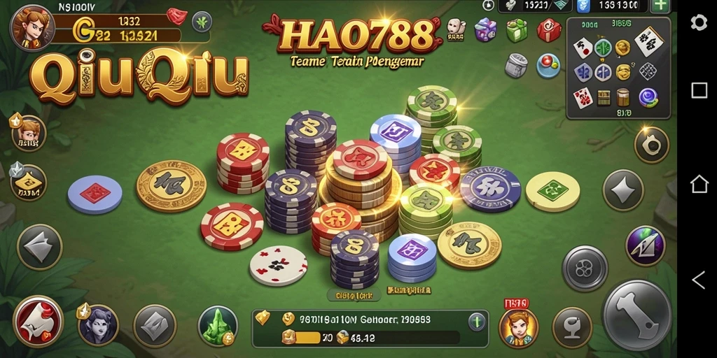 Tampilan menarik dalam gameplay QiuQiu HAO788.