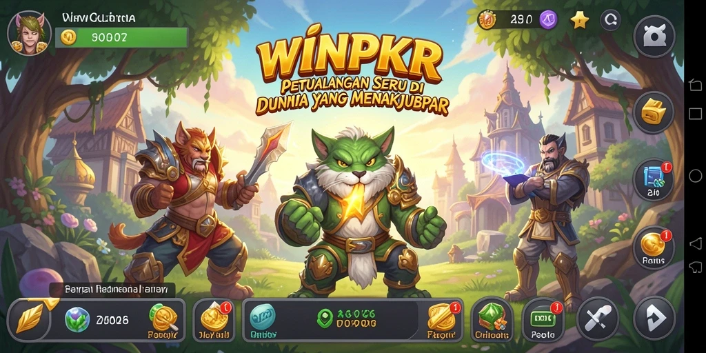 Tangkapan layar gameplay WINPKR yang menampilkan aksi petualangan seru.